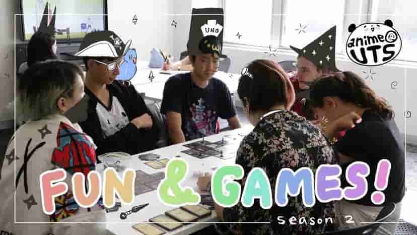 A photo of members playing board games at a table